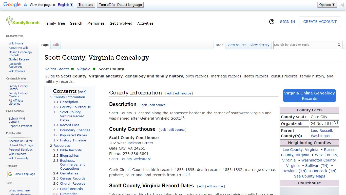 Scott County, Virginia Genealogy • FamilySearch